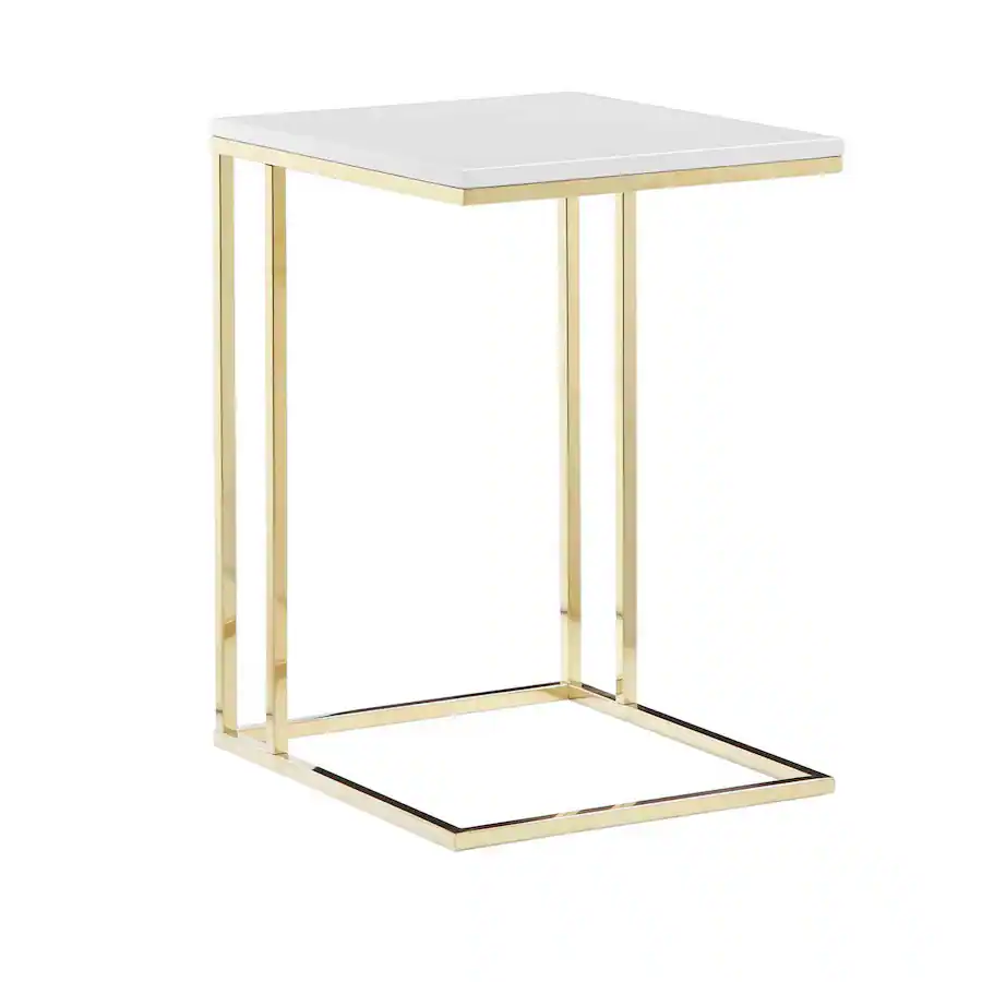 Zen Side Table Manhattan Lane Zen 23 Inch Side End Tray Table, Tray Top, Steel Base ...