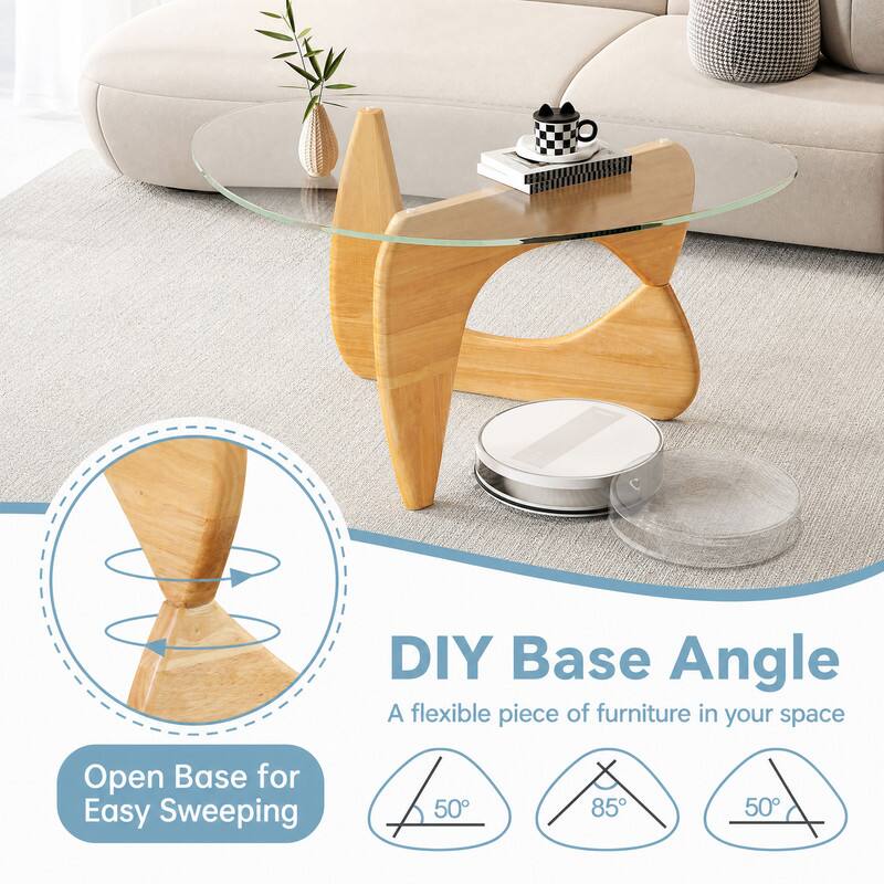 DIY Base Angle  
A flexible piece of furniture in your space

Open Base for Easy Sweeping

50°  
85°  
50°