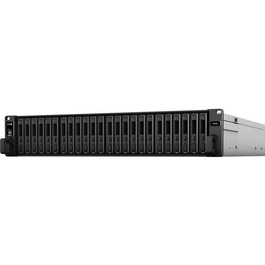 Alt View 2. Synology - Synology FlashStation FX2421 DAS Storage System - 24 x HDD Supported - 24 x SSD Supported - Serial Attached SCSI (SAS) - Unknown.