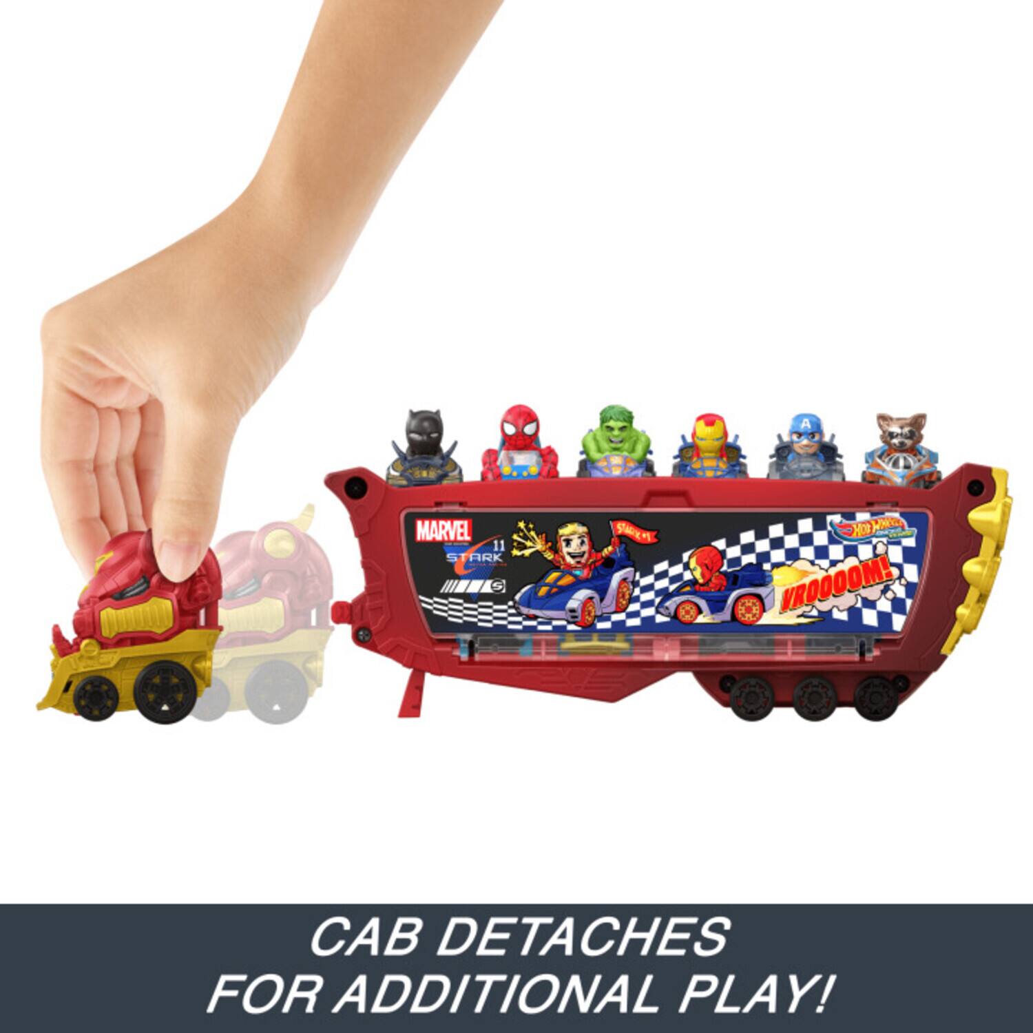 A MARVEL 11 5 ARK MS S I 3 Sagn  PA VROOOOM! CAB DETACHES FOR ADDITIONAL PLAY!