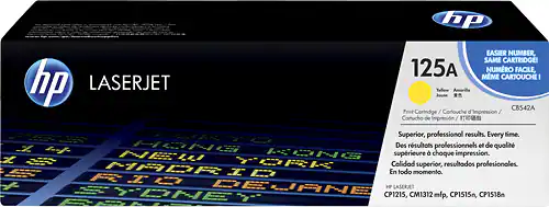 Front. HP - 125A Toner Cartridge - Yellow.