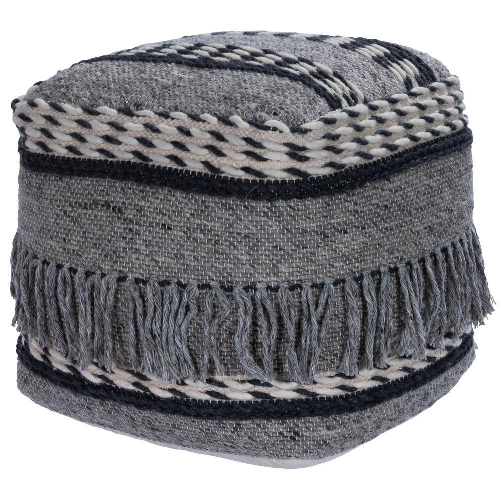 Alt View 1. Butler Specialty - Brynn Square Pouffe - Gray.