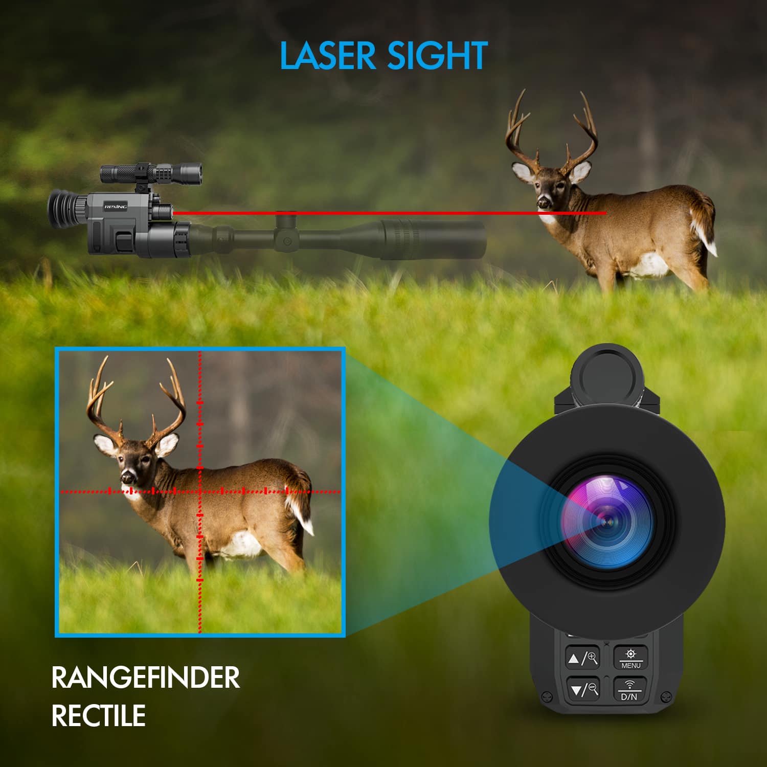 LASER SIGHT RANGEFINDER RECTILE
MENU D/N
