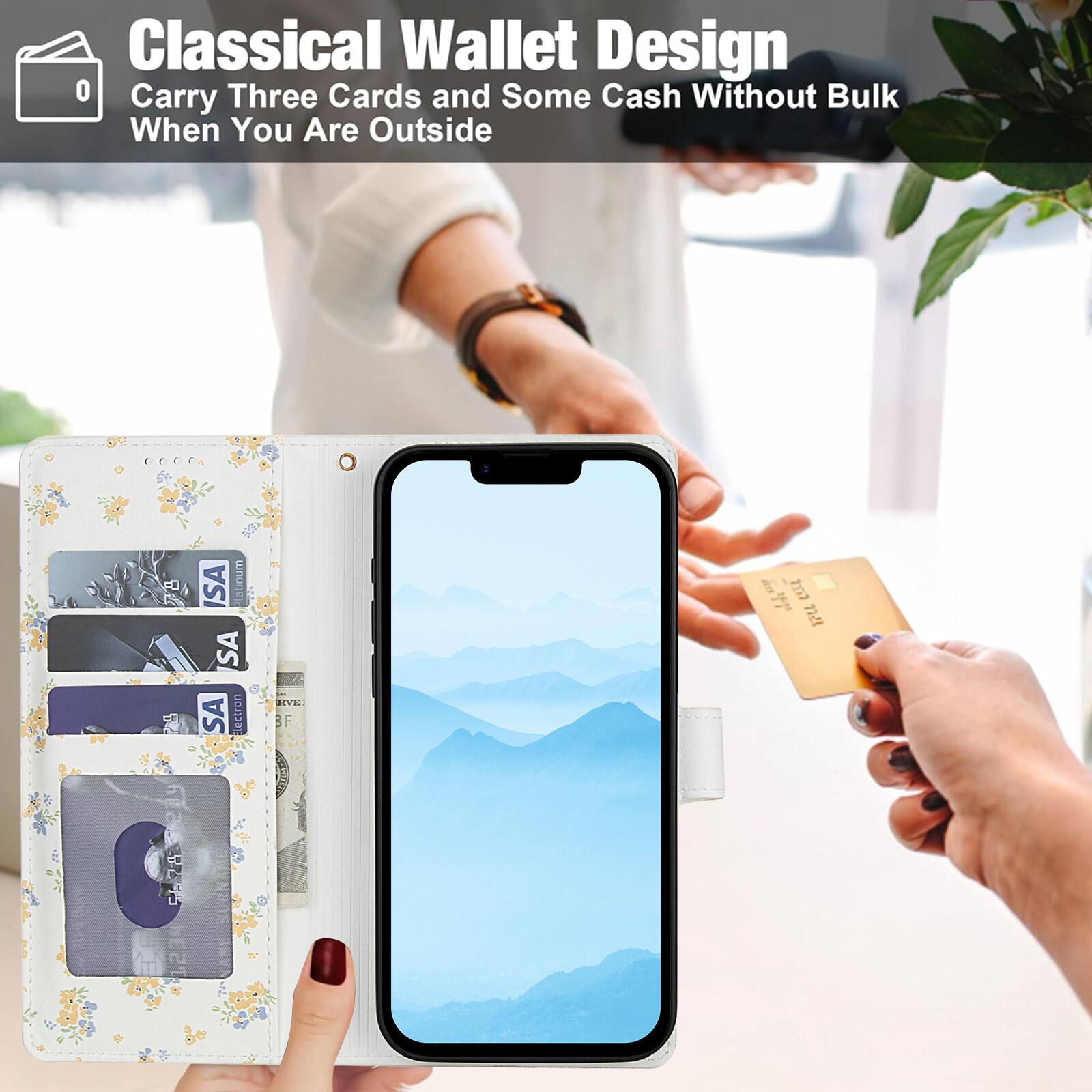 Classical Wallet Design  
Carry Three Cards and Some Cash Without Bulk When You Are Outside