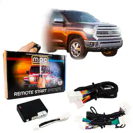 MPC - Remote Start Kit For 2010-2017 Toyota Tundra || Gas || G-Key || 100% Plug n Play Harness || Press Fob 3X Lock To Start - Black