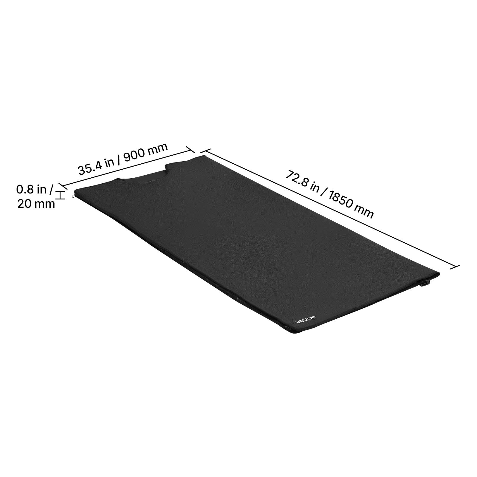 900 mm / 35.4 in  
0.8 in / 20 mm  
72.8 in / 1850 mm  
VEVOR