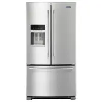 Maytag - 24.7 Cu. Ft. French Door Refrigerator - Stainless Steel - Front_Zoom