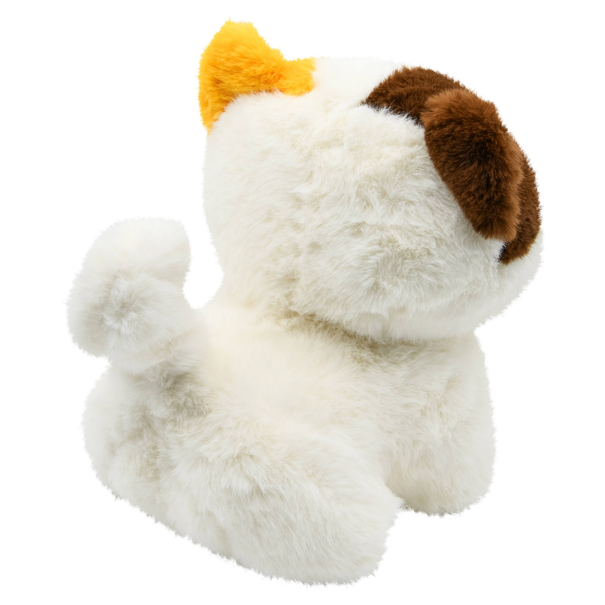 Back. Contixo - AI Pixie-Paw Smart Interactive Plush Cat – AI Companion Stuffed Toy with Voice, Expressive Eyes & Touch-Activated Play - White.