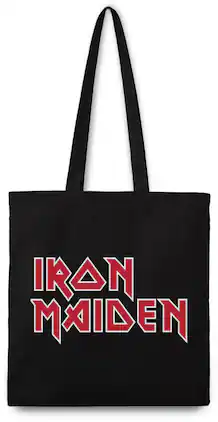 PopMarket - Iron Maiden - Rocksax - Iron Maiden - Logo - Eco-Friendly Tote Bag (Black) - Multicolor