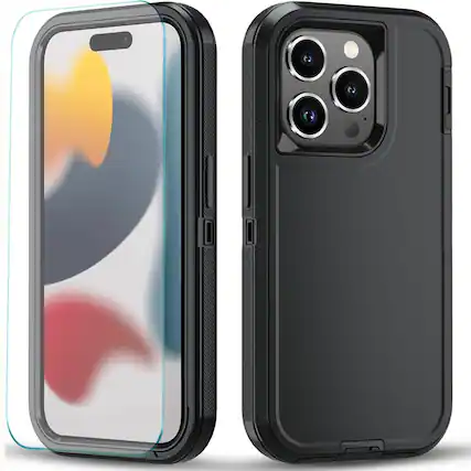 Front. Kitcheniva - iPhone Shockproof Case with MagSafe Support For 11 Cover Only Black - Black.