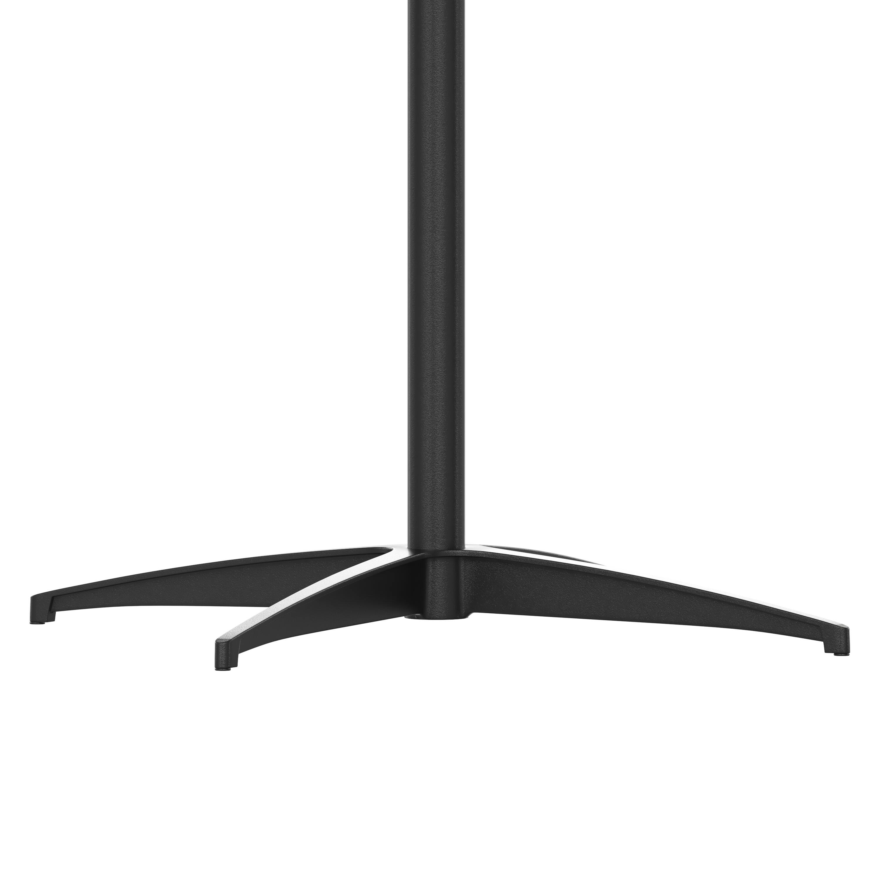Alt View 9. Emma + Oliver - 36" Round Wood Cocktail Table with 30" and 42" Columns - Black.