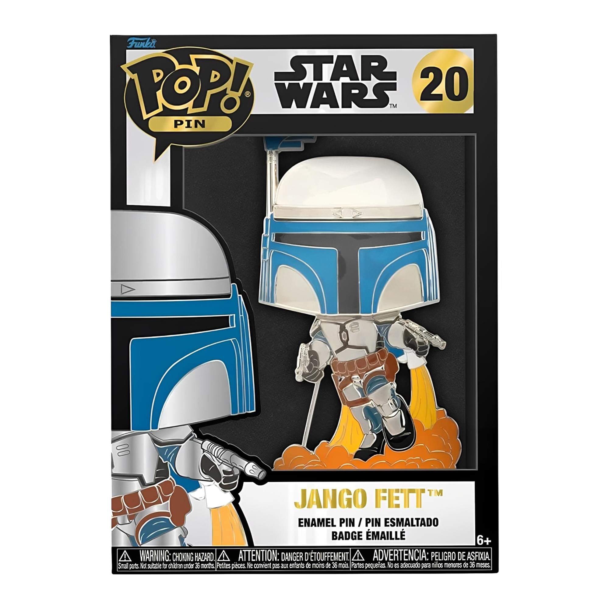 **Funko POP! PIN**

**STAR WARS 20**

**JANGO FETT™**

**ENAMEL PIN / PIN ESMALTADO / BADGE ÉMAILLE**

**6+**

**WARNING: CHOKING HAZARD - ATTENTION: DANGER - ADVERTENCIA: PELIGRO DE ASFIXIA**

Small parts not suitable for children under 36 months. Petite pièces non convenables pour les enfants de moins de 36 mois. Partes pequeñas no adecuado para niños menores de 36 meses.