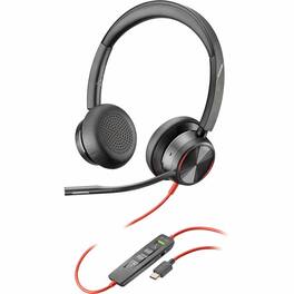 HP - Poly Blackwire 8225 Headset +USB-C/A Adapter TAA - Microsoft Teams Certification - Stereo - USB Type C - Wired - 32 Ohm - Unknown