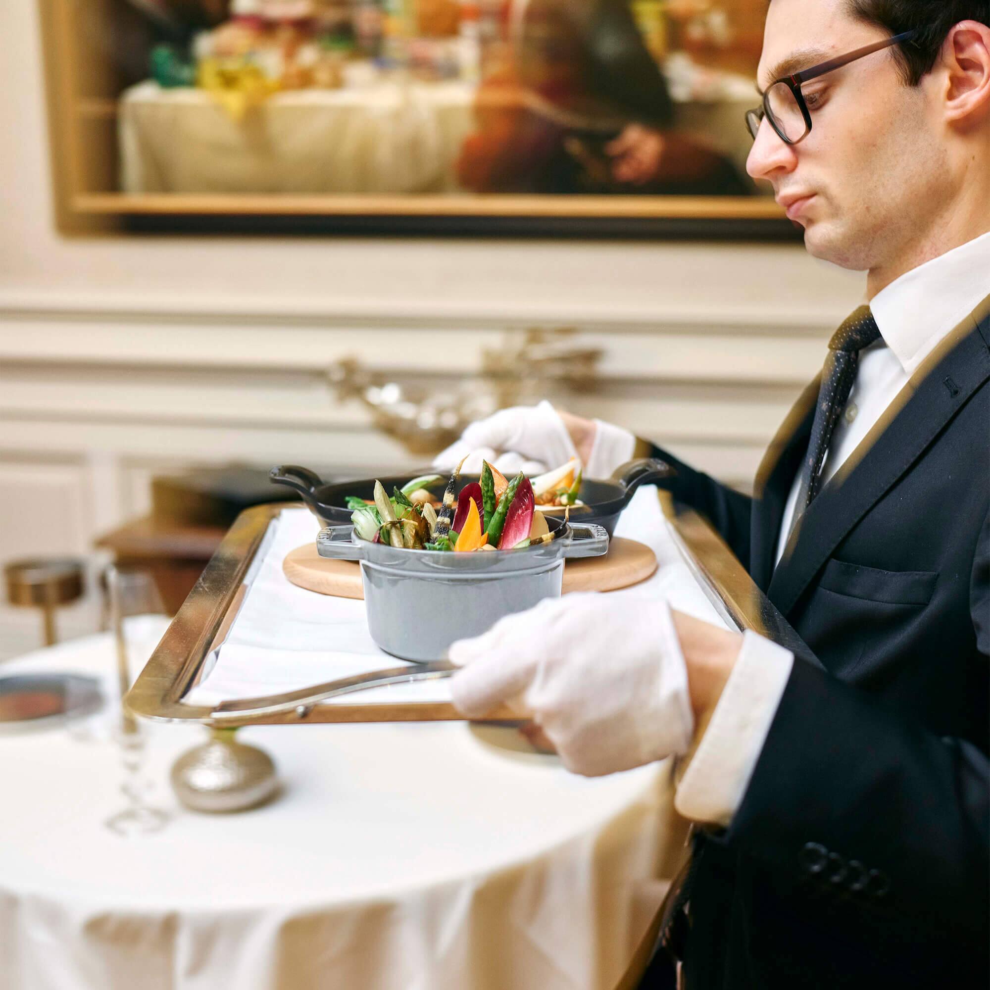 Alt View 4. Staub - Staub Cast Iron 0.75-qt Round Cocotte - Graphite Grey - Graphite Grey.