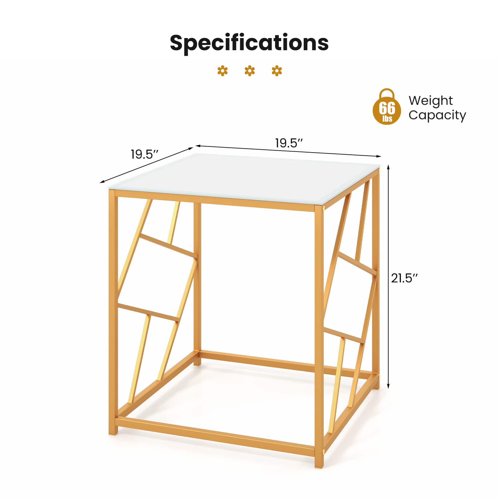 Specifications: Weight: 66 lbs. Capacity: 19.5" x 19.5" x 21.5".