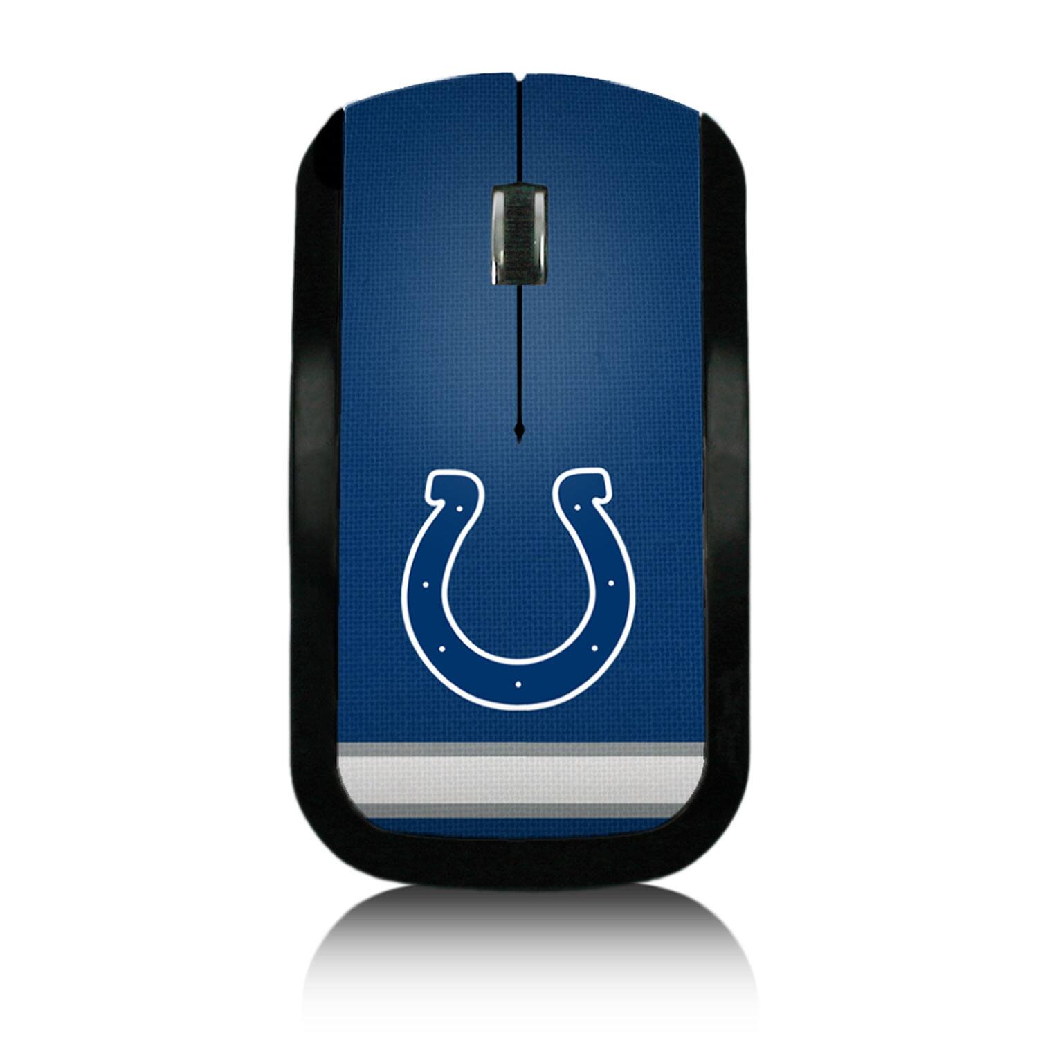 Front. Keyscaper - Indianapolis Colts Stripe Wireless Mouse - Multicolor.