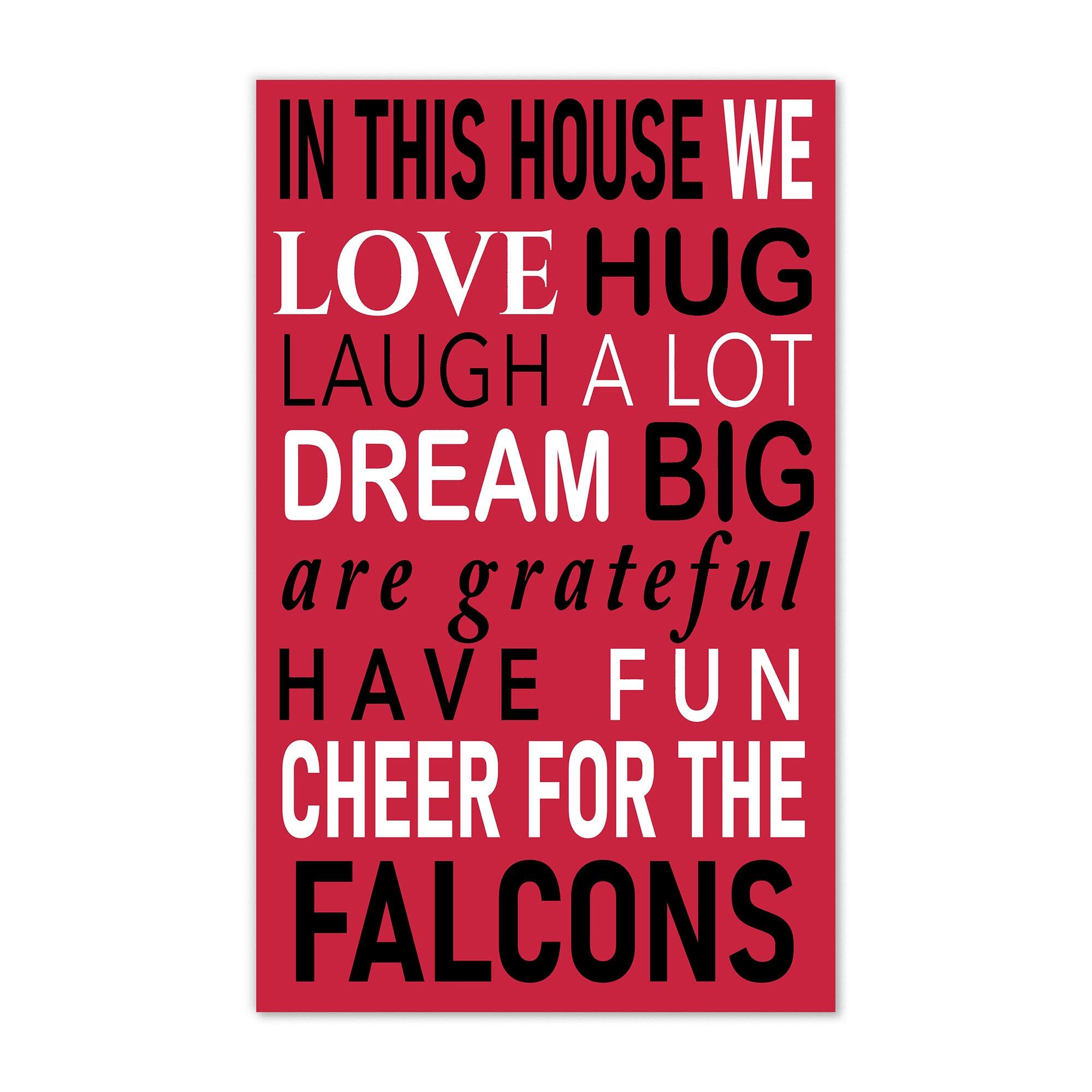 Atlanta Falcons 11" x 19" Briteline In This House Sign