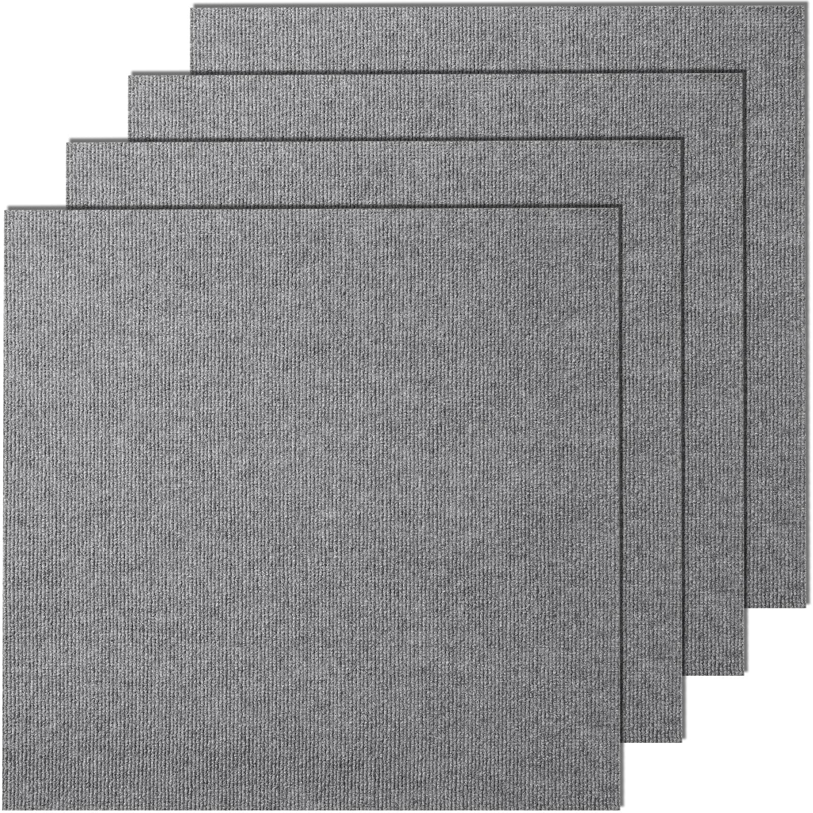 Photos - Area Rug Vevor  Carpet Tiles Peel and Stick, 24”x24” Squares Self Adhesive Carpet Floor Tile, Soft Padded Carpet Tiles, Easy Install 