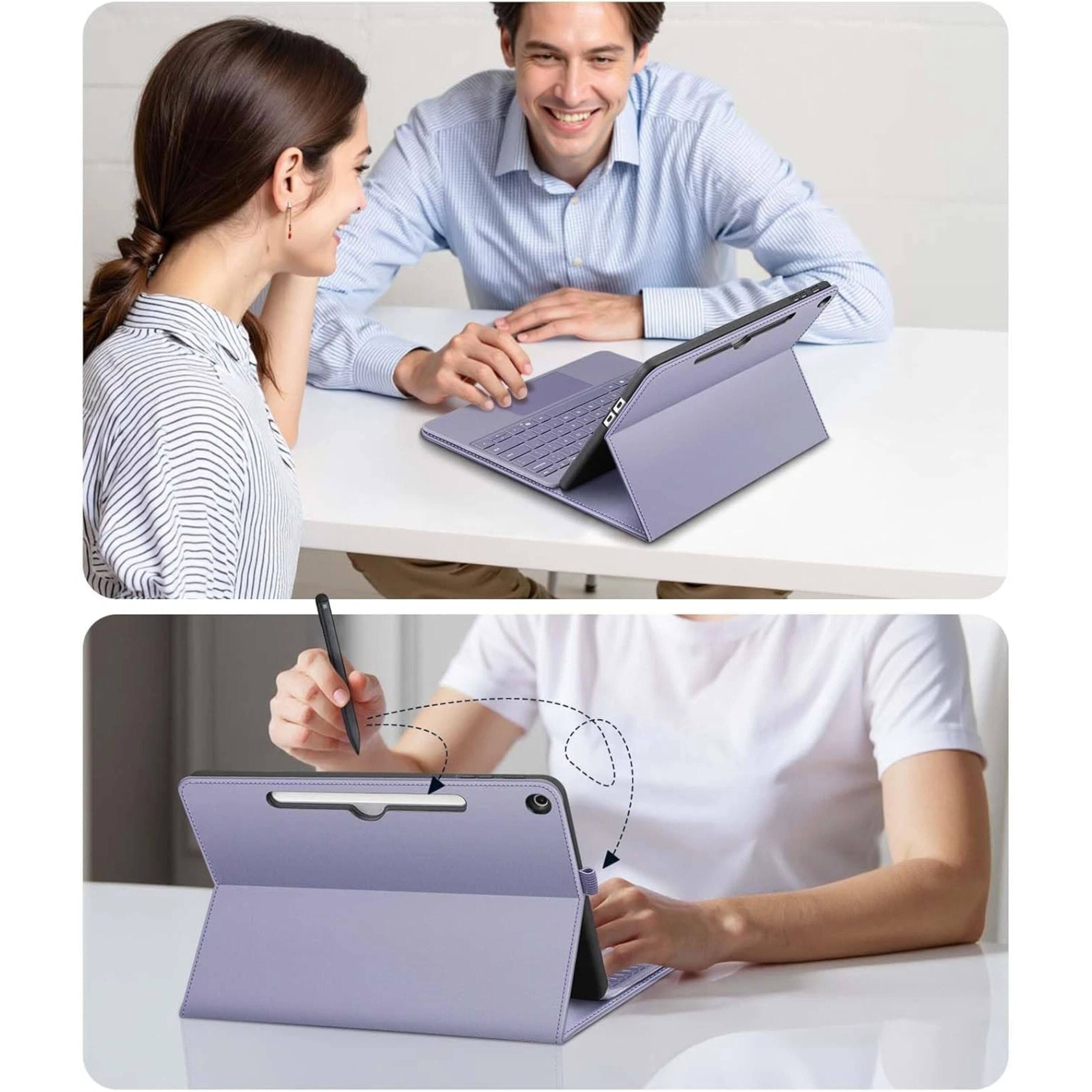 Alt View 1. Kitcheniva - Protective Case For Microsoft Surface Pro 12 Inch 2025 Ocean Blue - Ocean Blue.