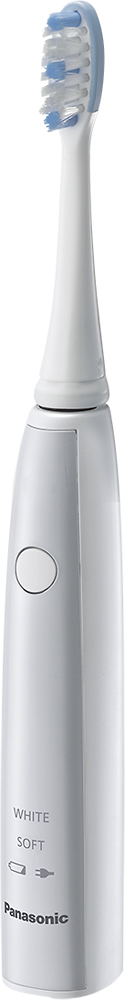 Angle View: Panasonic - Sonic Vibration Rechargeable Toothbrush - White