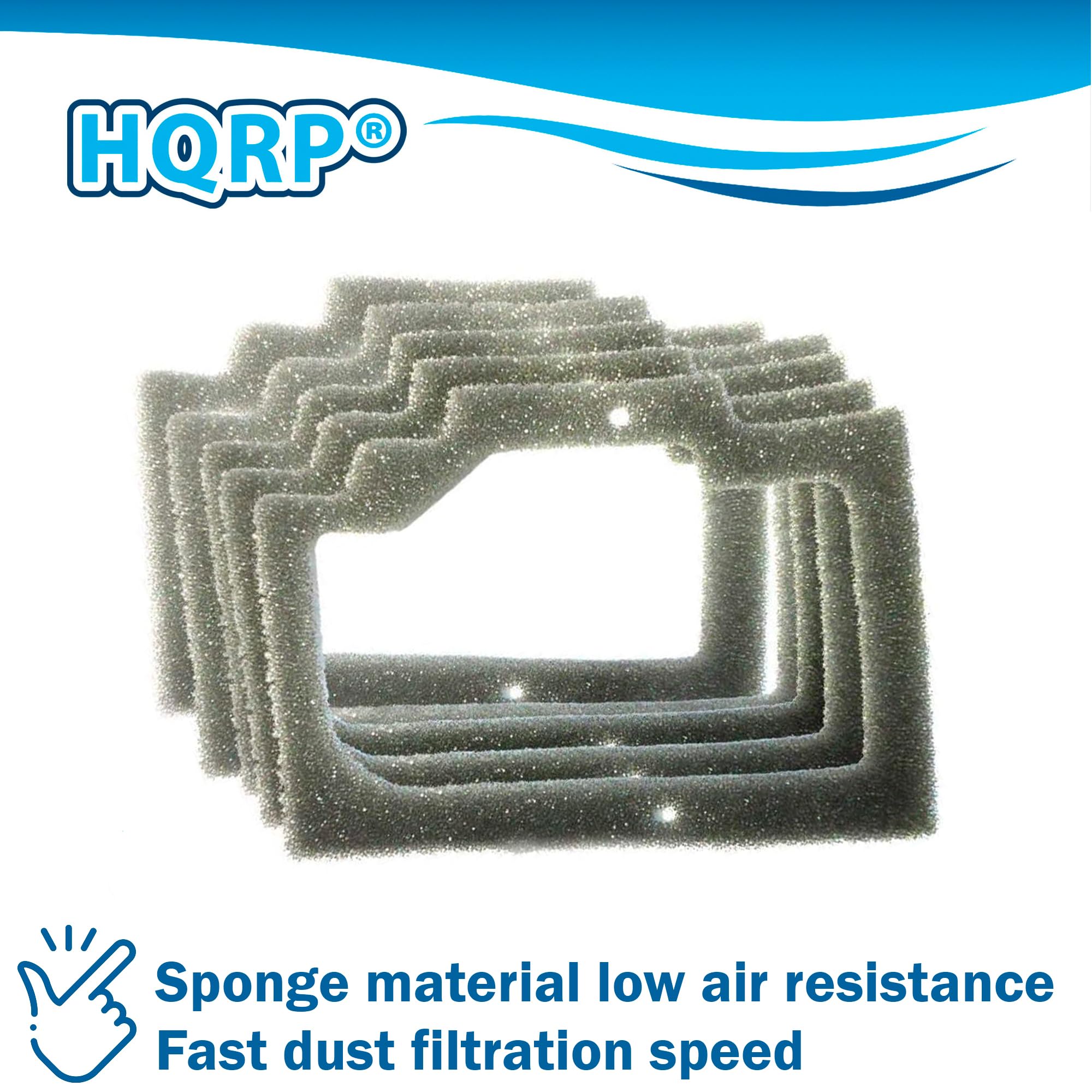 HQRP® Sponge material low air resistance Fast dust filtration speed
