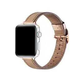 Posh Tech - Carmen Skinny Leather Band for Apple Watch - Rose Gold