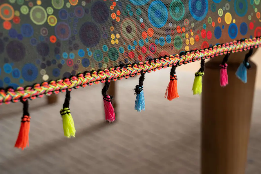 Rectangle Kitchen Ideas Oumilen Boho Round Dot Tablecloth with Tassels – Waterproof Rectangle ...