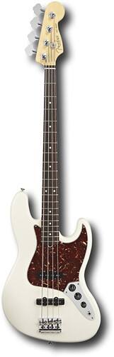 Front Standard. Fender® - American Standard J Bass® Electric Bass Guitar - Olympic White.