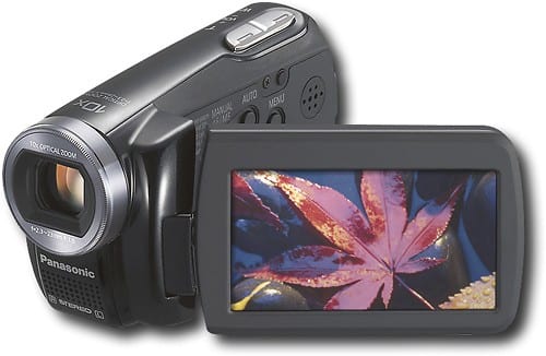 Angle Standard. Panasonic - Digital Camcorder - Black.