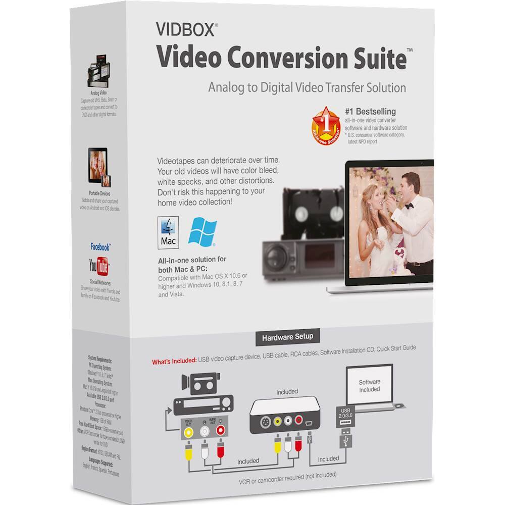 Alt View 1. VIDBOX - Video Conversion Suite - Black/White.