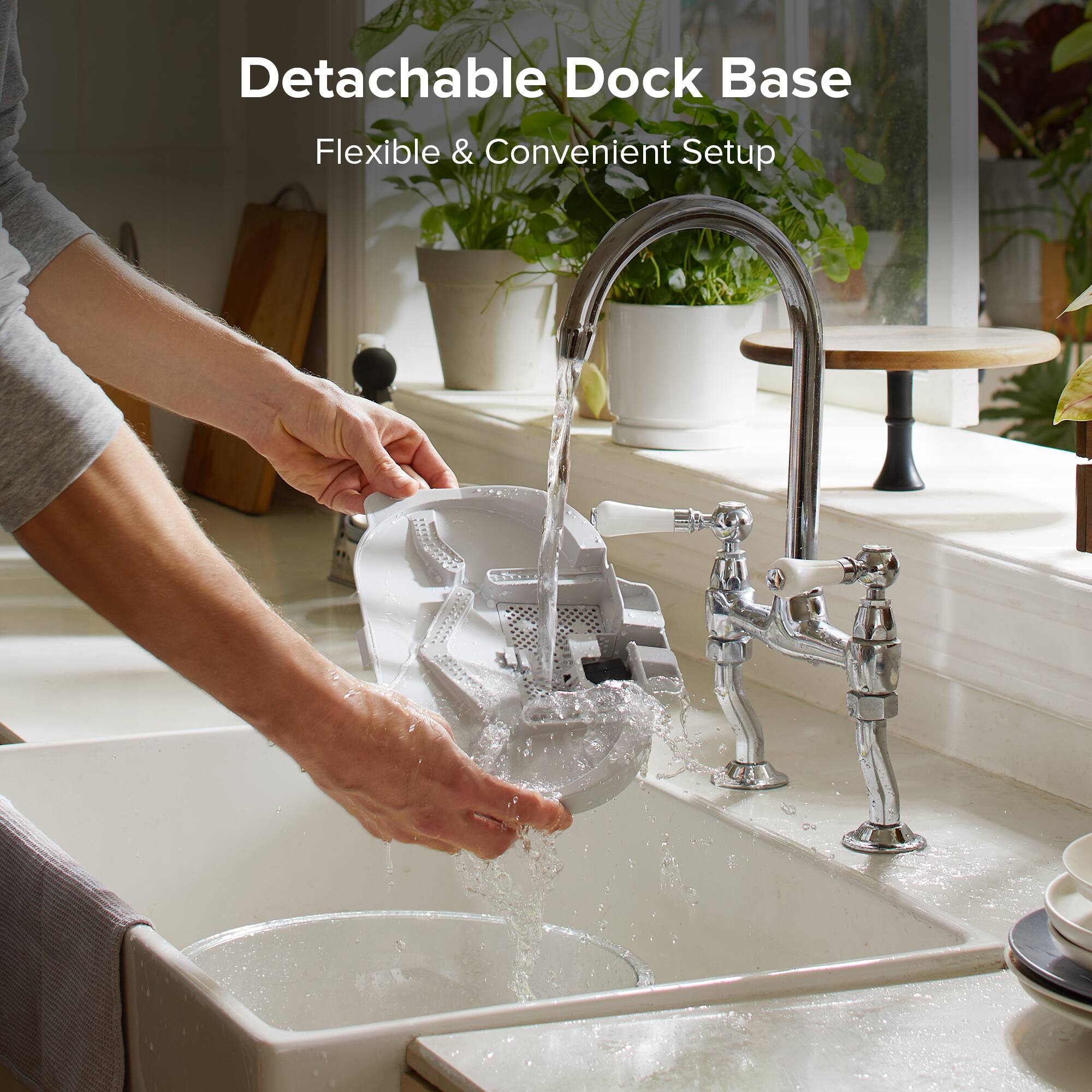 Detachable Dock Base Flexible & Convenient Setup