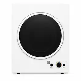 Equator - ED 850 S Compact Vented Sensor Dryer 3.5 Cu. Ft. 13 lbs Easy Knob Control Auto Dry Compact Stackable 110V - White