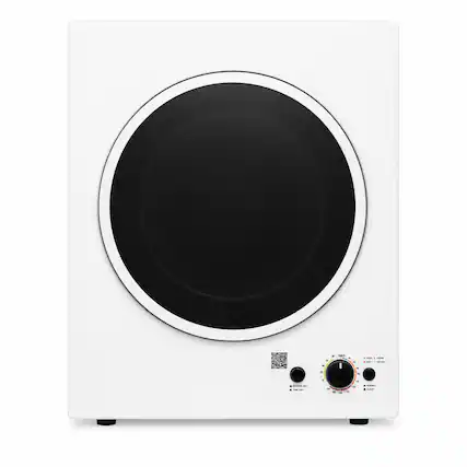 Front. Equator - Equator ED 850 S Compact Vented Sensor Dryer 3.5 Cu. Ft. 13 lbs Easy Knob Control Auto Dry Compact Stackable 110V - White.