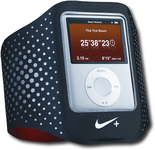 Industrializar fluctuar hacerte molestar Best Buy: Apple® Nike Sport Arm Band for 3rd-Generation Apple® iPod® nano  Black M9569G/B