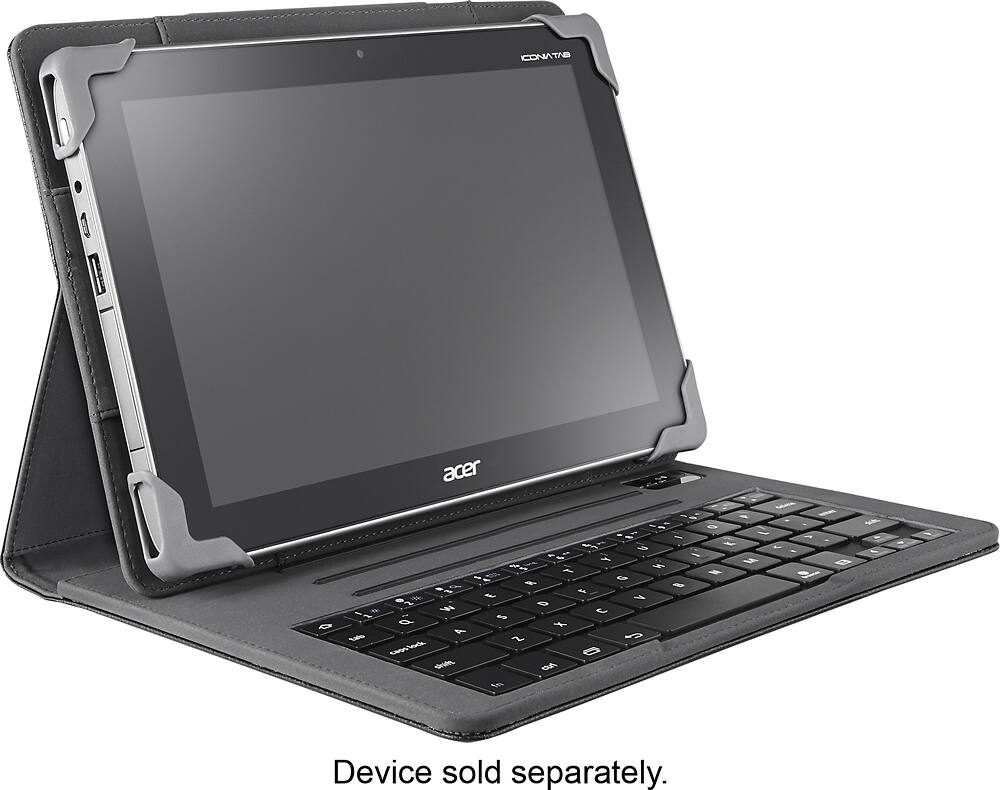Best Buy Insignia™ Keyboard Case for Most 10" Tablets Black NSUN10F2BK