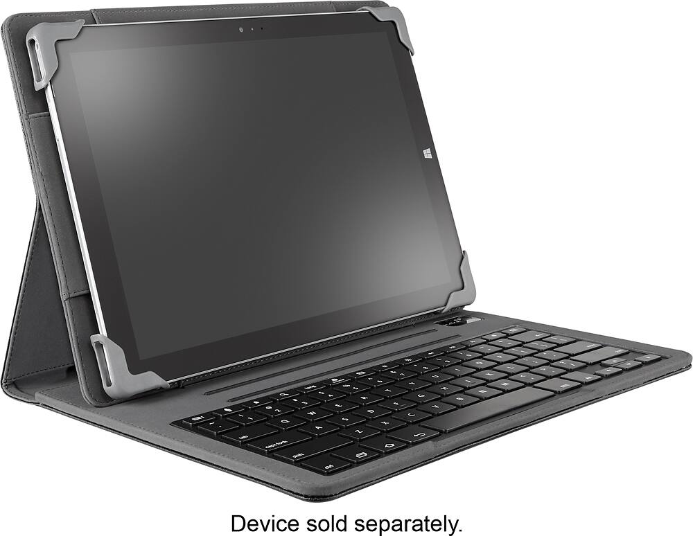 Best Buy Insignia™ Keyboard Case for Most 12" Tablets Black NSUN12F2BK