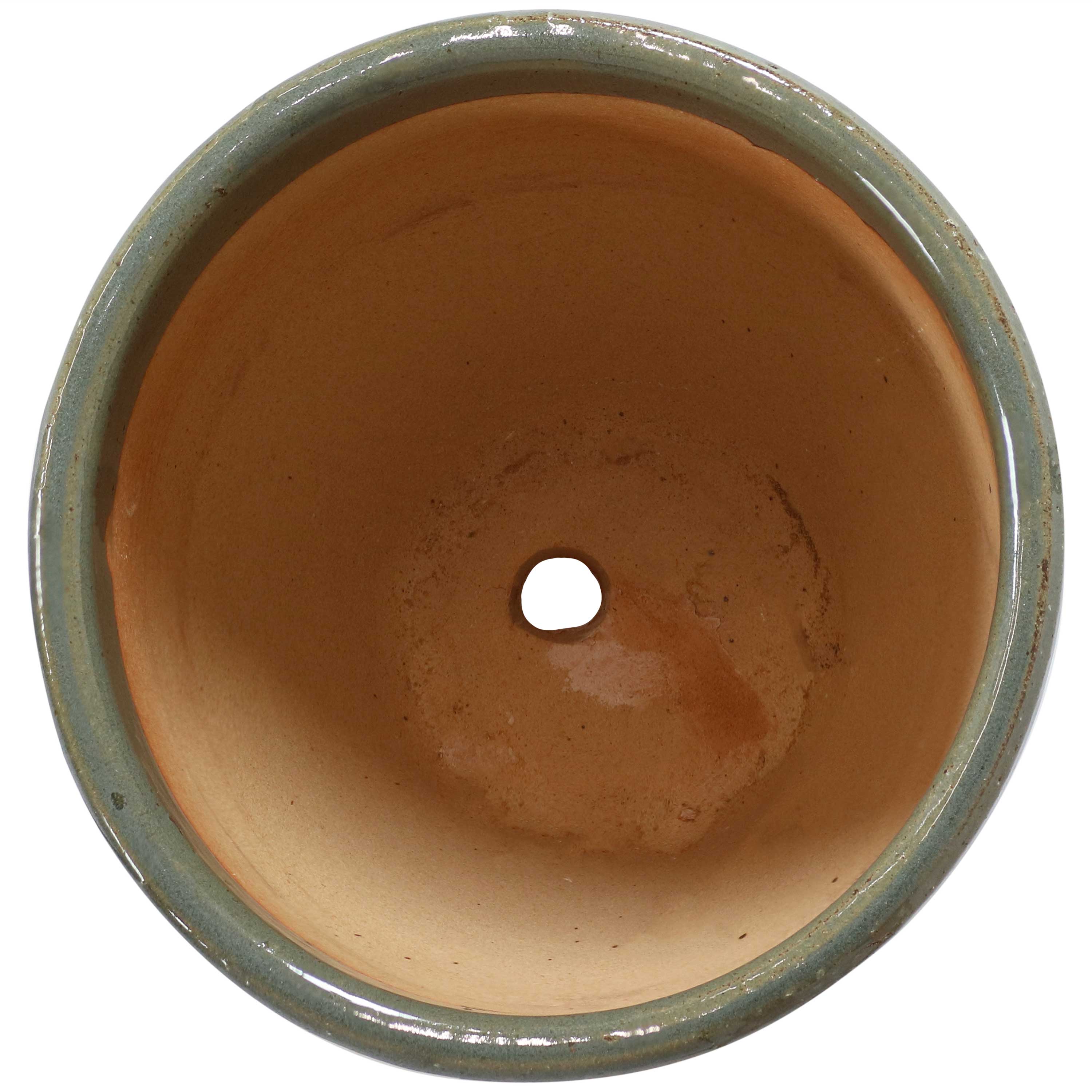 Alt View 10. Sunnydaze - 10 in Resort Glazed Ceramic Planter - Set of 2 - Gray.