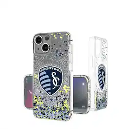 Keyscaper - MLS - Sporting Kansas City iPhone Confetti Glitter Design Case - 14 - Multicolor
