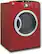 Angle Standard. GE - 7.0 Cu. Ft. Super Capacity Gas Dryer - Metallic Red.