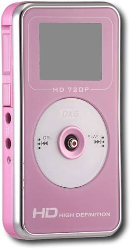 Angle Standard. DXG - High-Definition Digital Camcorder with 32MB Flash Memory - Pink.