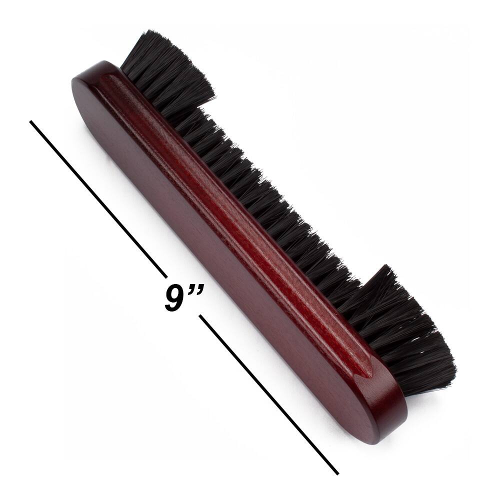 Left. GSE Games & Sports Expert - GSE 2-Piece Solid Wood Billiard Pool Table Brush and Rail Brush Set, Pool Table Accessory -Mahogany - Mahogany.