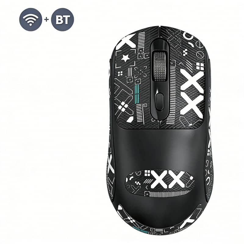 SKRAN - Dual-Mode Wireless Mouse,(2.4G/Bluetooth) Dual Connection Modes and 3-Level DPI & Type-C Charging for Office/Gaming - Wireless - Black