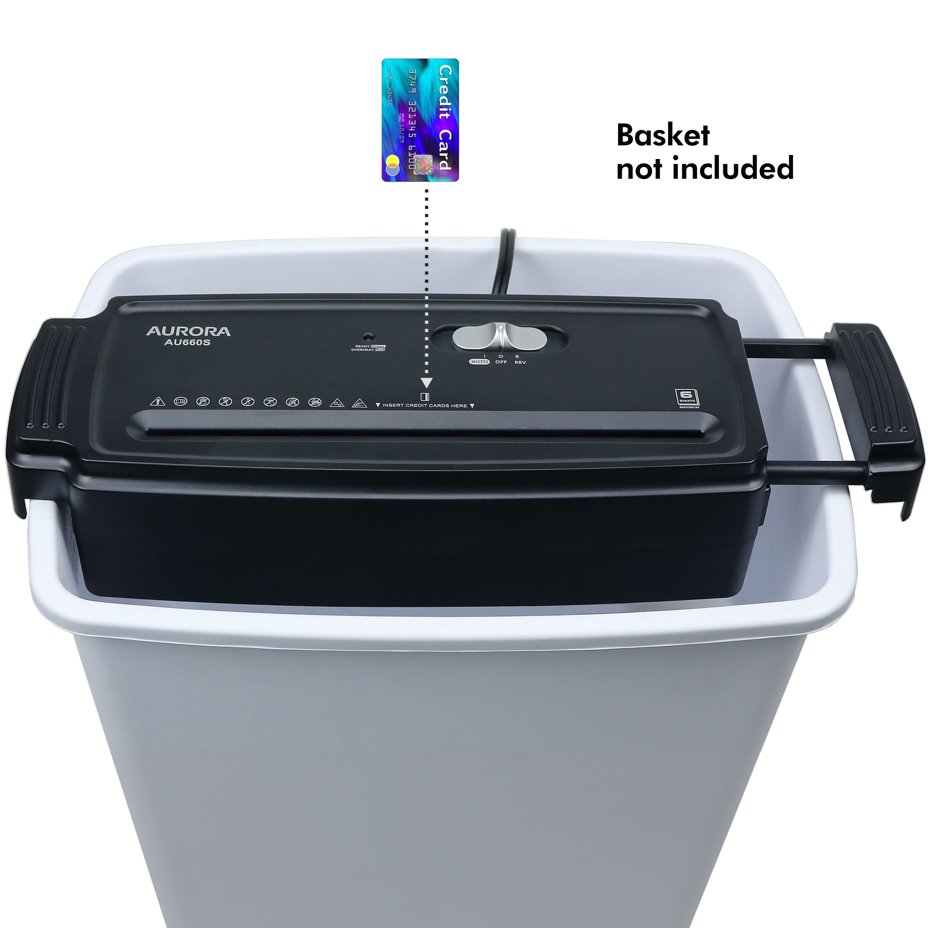 希少未使用品 ダークライ CP5 ダークカッター アビススリープ 023/036 Aurora AU660S 6 Sheet Stripcut Paper/Credit Card Shredder Without