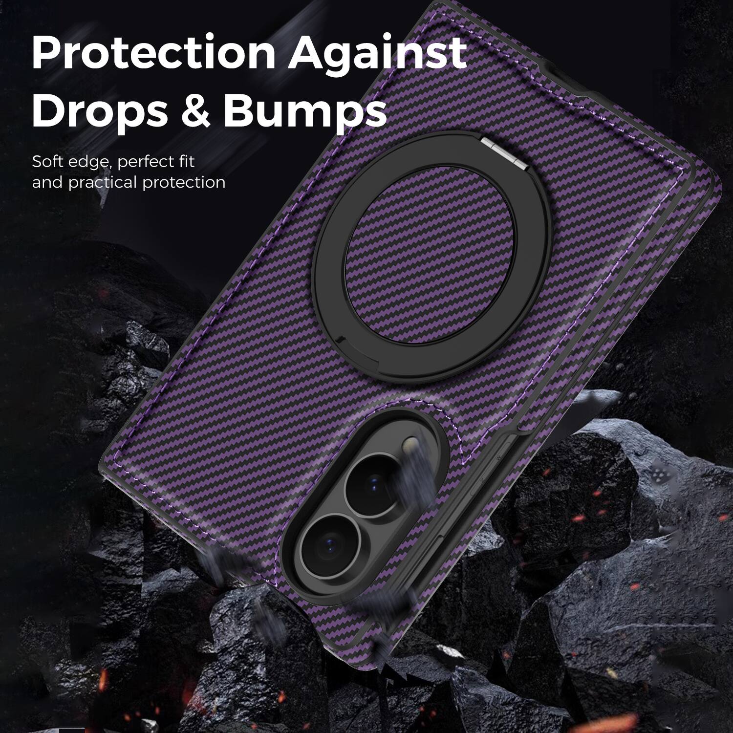 Protection Against Drops & Bumps  
Soft edge, perfect fit and practical protection