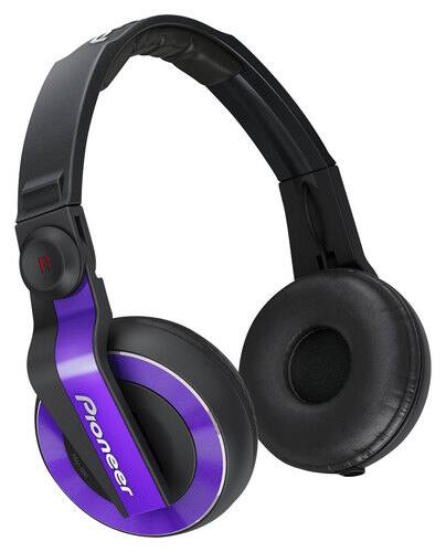 Front Standard. Pioneer - DJ Headphones - Violet.