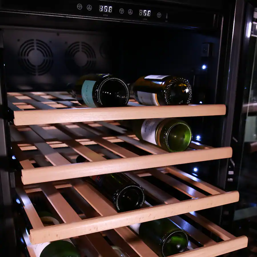 Avanti ELITE Series Wine Cooler, 108 Bottle Capacity, 2 Drawer Beverage ...