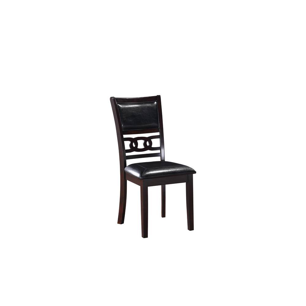 Alt View 1. New Classic Furniture - Furniture Gia Solid Wood Dining Chairs in Ebony Black (Set of 2) - Black.