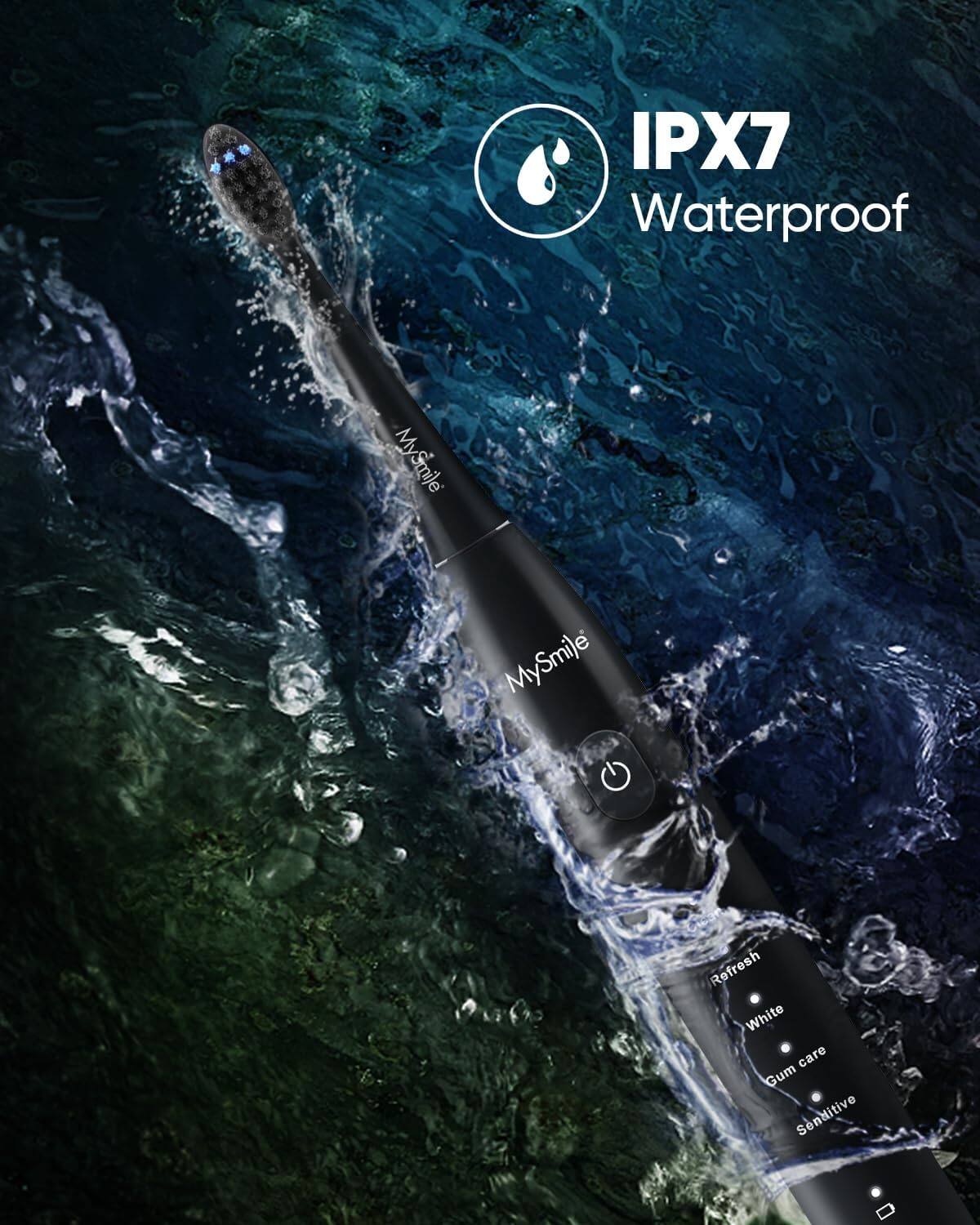 IPX7 Waterproof, MySmile, Refresh, White, Gum care, Sensitive