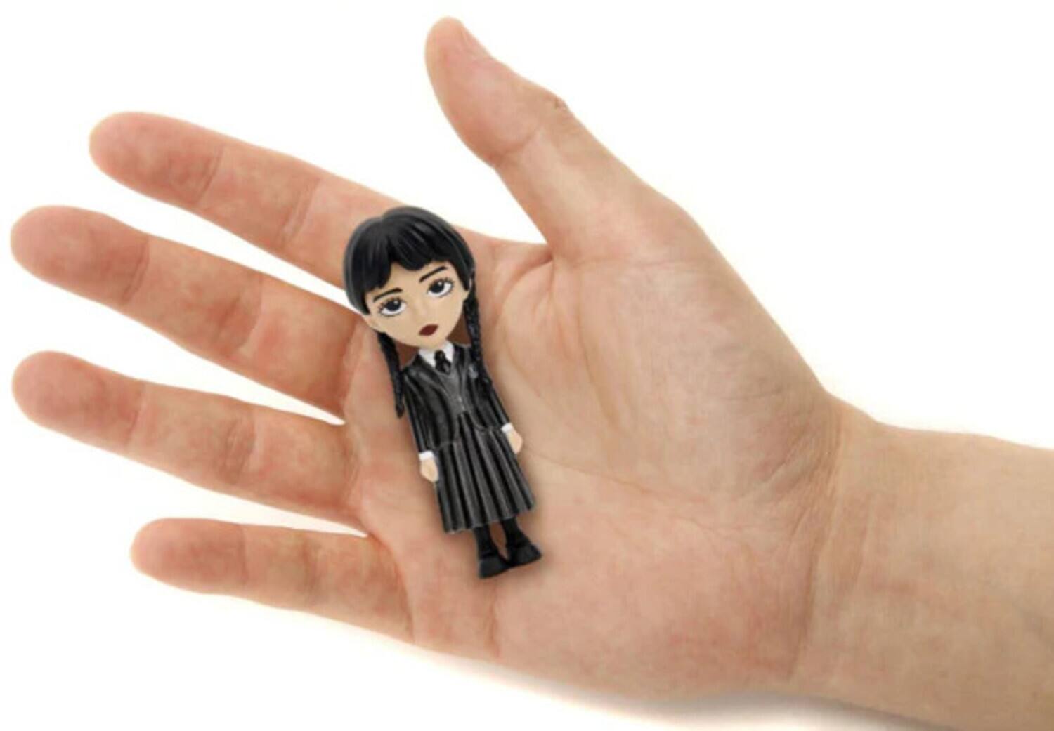 Alt View 1. Jada Toys - Jada Toys - Wednesday - MetalFigs - 2.5" Diecast Figure 4-Pack (Wednesday, Enid, Wednesday, Thing)   - Collectibles - Multicolor.