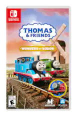 NINTENDO SWITCH
THOMAS & FRIENDS
DELUXE EDITION
WONDERS OF SODOR
1
EVERYONE
ENFANTS et ADULTES
E
ESRB
INCLUDING ADD-ON
INCLUT EXTENSION
JAMES
M
MAXIMUM ENTERTAINMENT
JG
dovetail GAMES